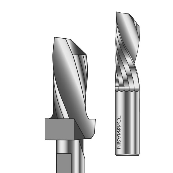 Single-helix milling tools